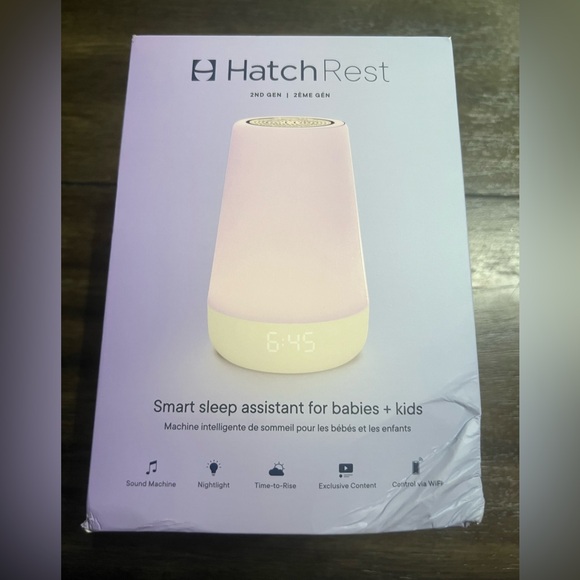 NEW/SEALED HATCH REST 2ND GEN - SOUND MACHINE + CLOCK & LIGHT - Picture 7 of 8